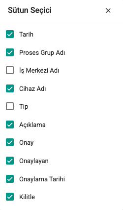 Alarm durumu butonu ekran görüntüsü