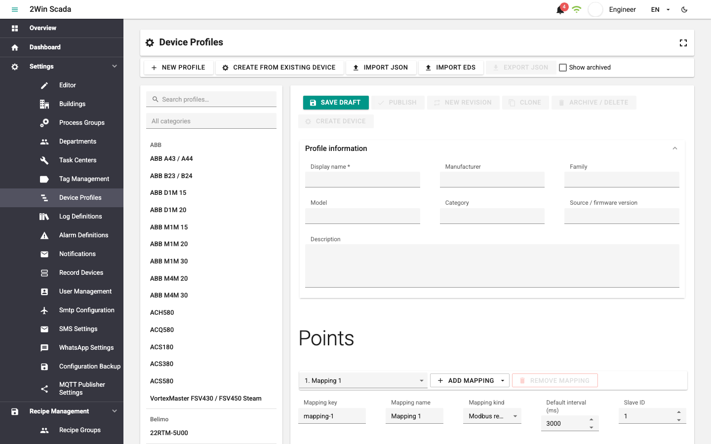 Page layout screen