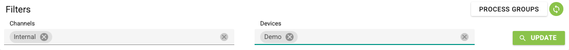 Channel filter screen