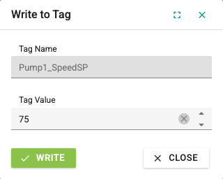 Write to Tag window