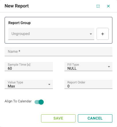 New report window