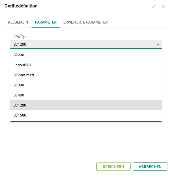 Liste CPU-Typ