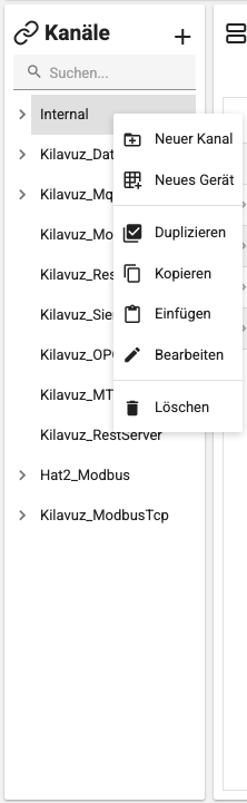 Bildschirm Tag-Verwaltung