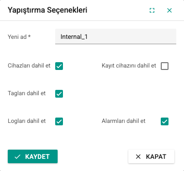 Tag Yönetimi ekran görüntüsü